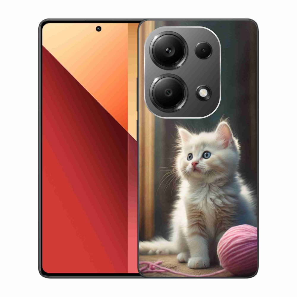 Gelový kryt mmCase na Xiaomi Redmi Note 13 Pro 4G/Poco M6 Pro - bílé kotě 2