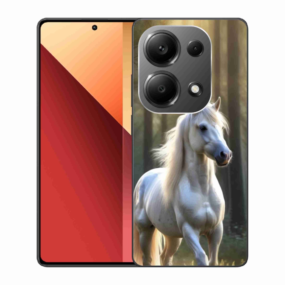 Gelový kryt mmCase na Xiaomi Redmi Note 13 Pro 4G/Poco M6 Pro - bílý kůň 3