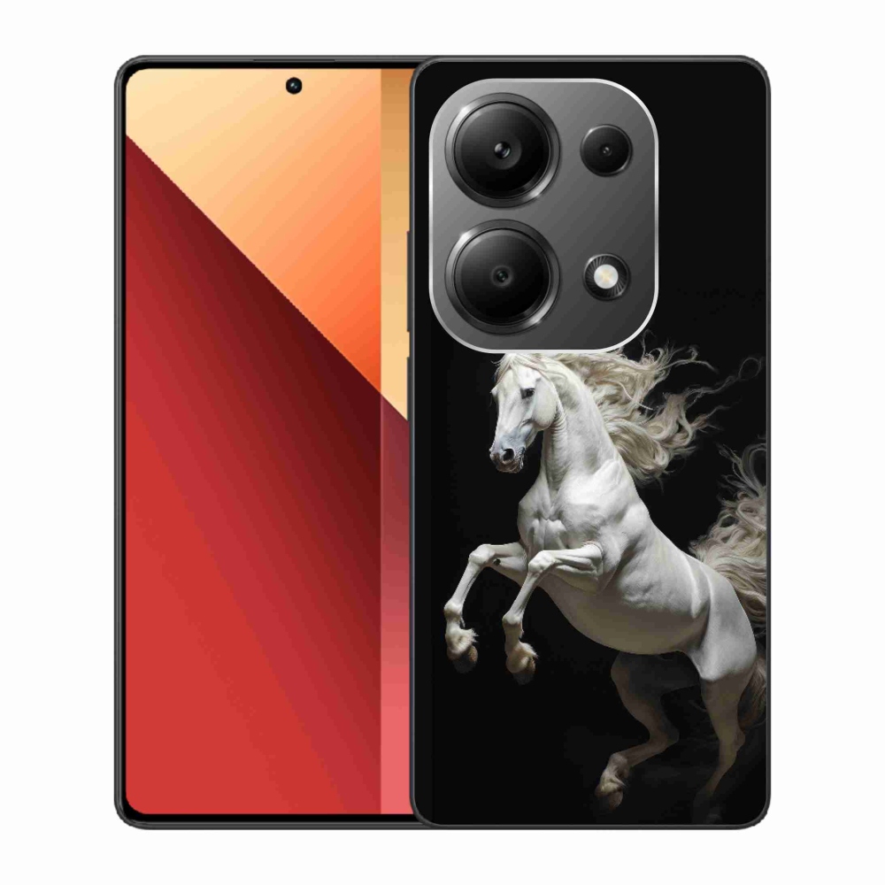 Gelový kryt mmCase na Xiaomi Redmi Note 13 Pro 4G/Poco M6 Pro - bílý kůň 4