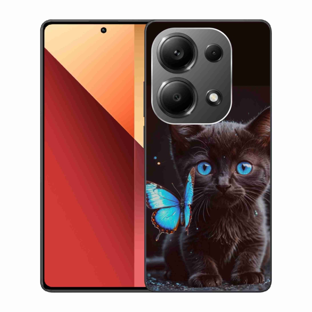Gelový kryt mmCase na Xiaomi Redmi Note 13 Pro 4G/Poco M6 Pro - černé kotě 3