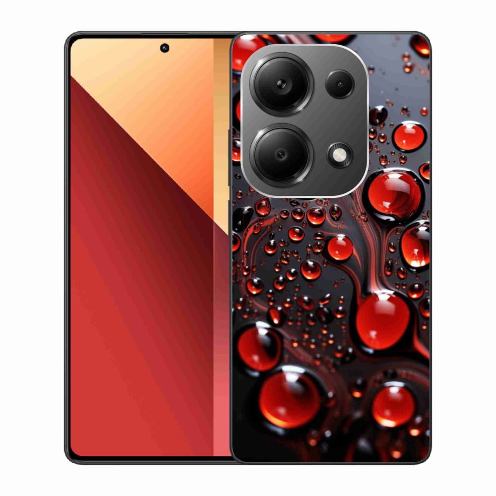 Gelový kryt mmCase na Xiaomi Redmi Note 13 Pro 4G/Poco M6 Pro - červené kapky 2