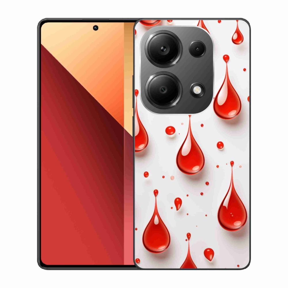 Gelový kryt mmCase na Xiaomi Redmi Note 13 Pro 4G/Poco M6 Pro - červené kapky