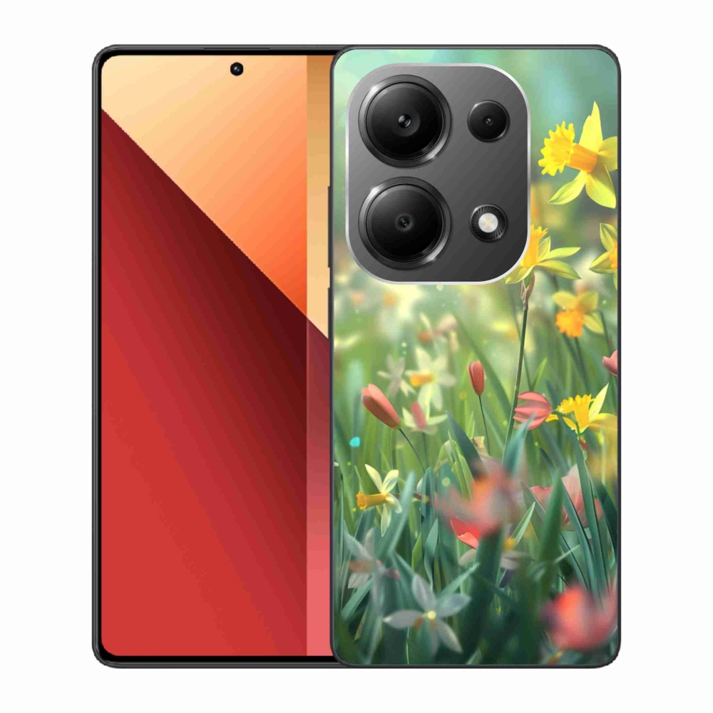 Gelový kryt mmCase na Xiaomi Redmi Note 13 Pro 4G/Poco M6 Pro - jarní květy
