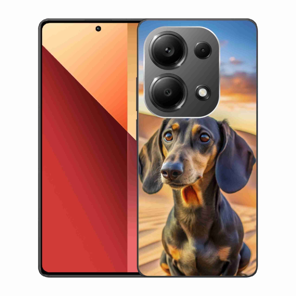 Gelový kryt mmCase na Xiaomi Redmi Note 13 Pro 4G/Poco M6 Pro - jezevčík 3 