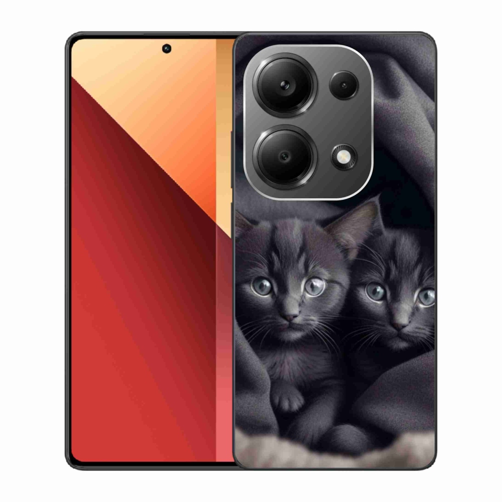 Gelový kryt mmCase na Xiaomi Redmi Note 13 Pro 4G/Poco M6 Pro - kočičí duo