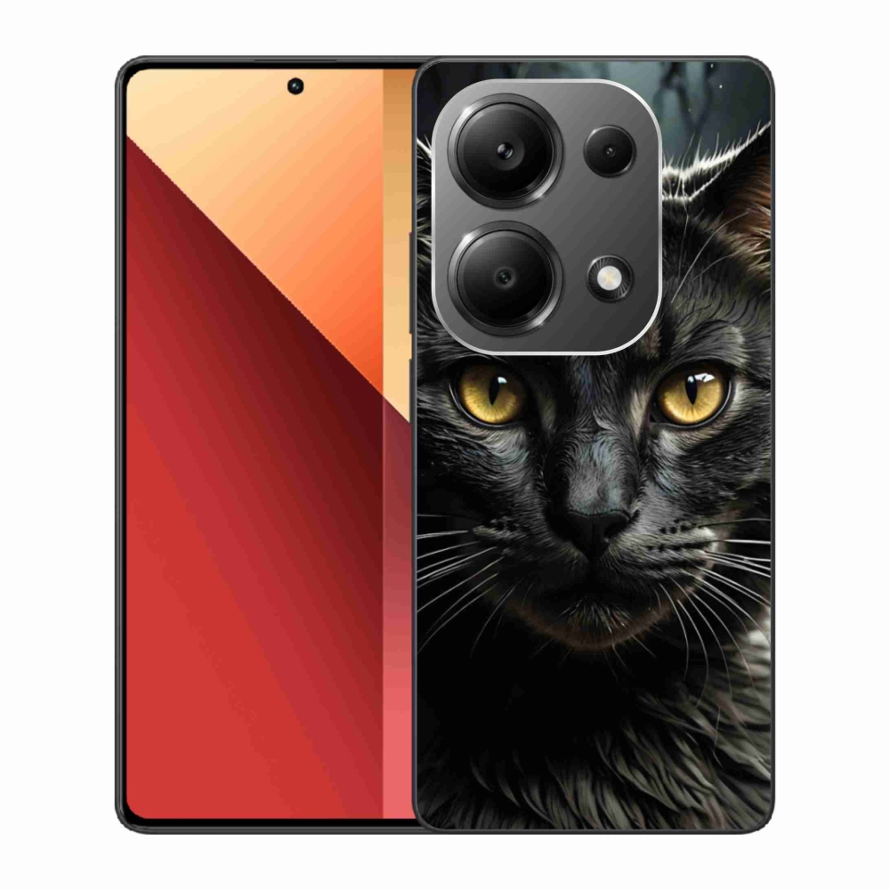 Gelový kryt mmCase na Xiaomi Redmi Note 13 Pro 4G/Poco M6 Pro - kočičí pohled 3