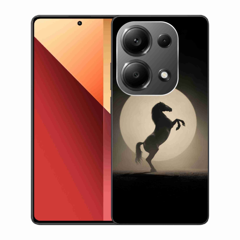 Gelový kryt mmCase na Xiaomi Redmi Note 13 Pro 4G/Poco M6 Pro - kůň v siluetě