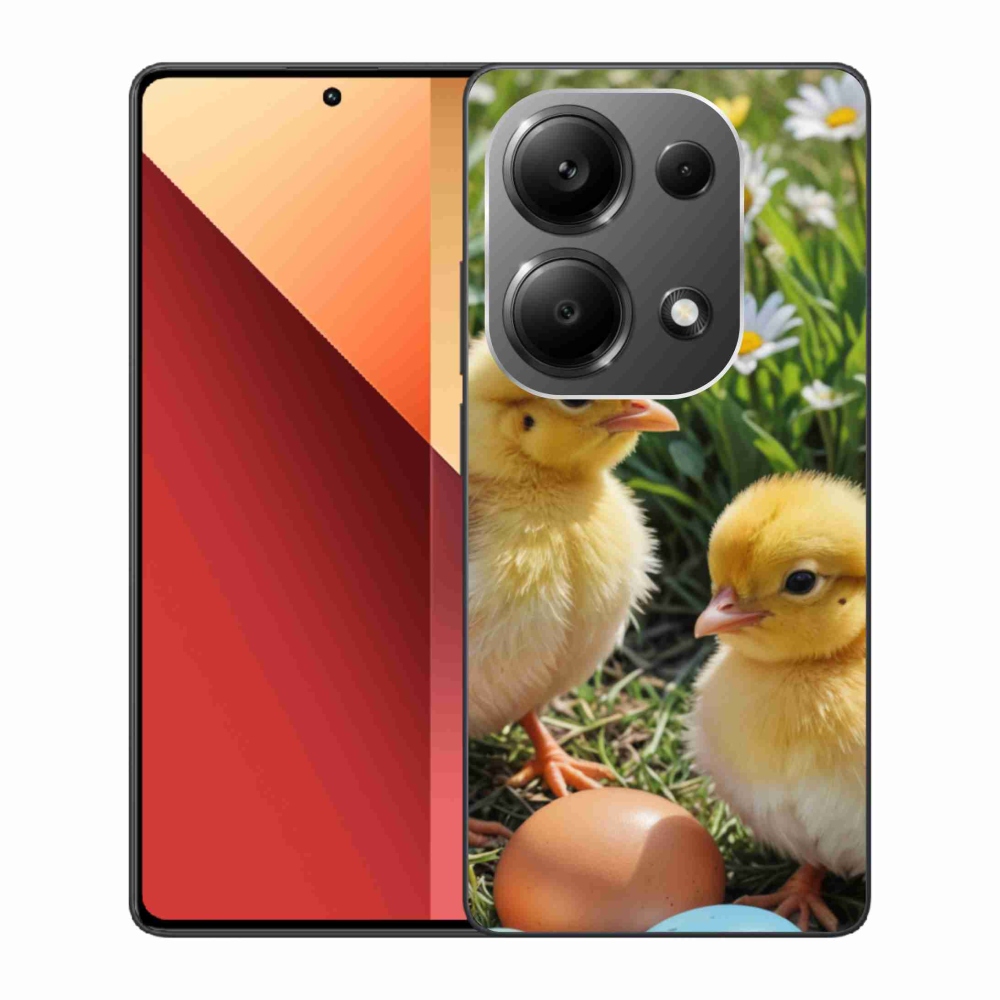 Gelový kryt mmCase na Xiaomi Redmi Note 13 Pro 4G/Poco M6 Pro - kuřátka