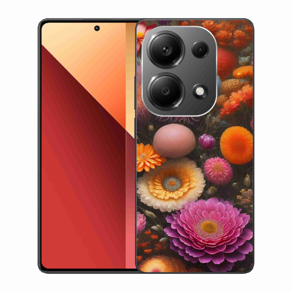 Gelový kryt mmCase na Xiaomi Redmi Note 13 Pro 4G/Poco M6 Pro - květinová kompozice