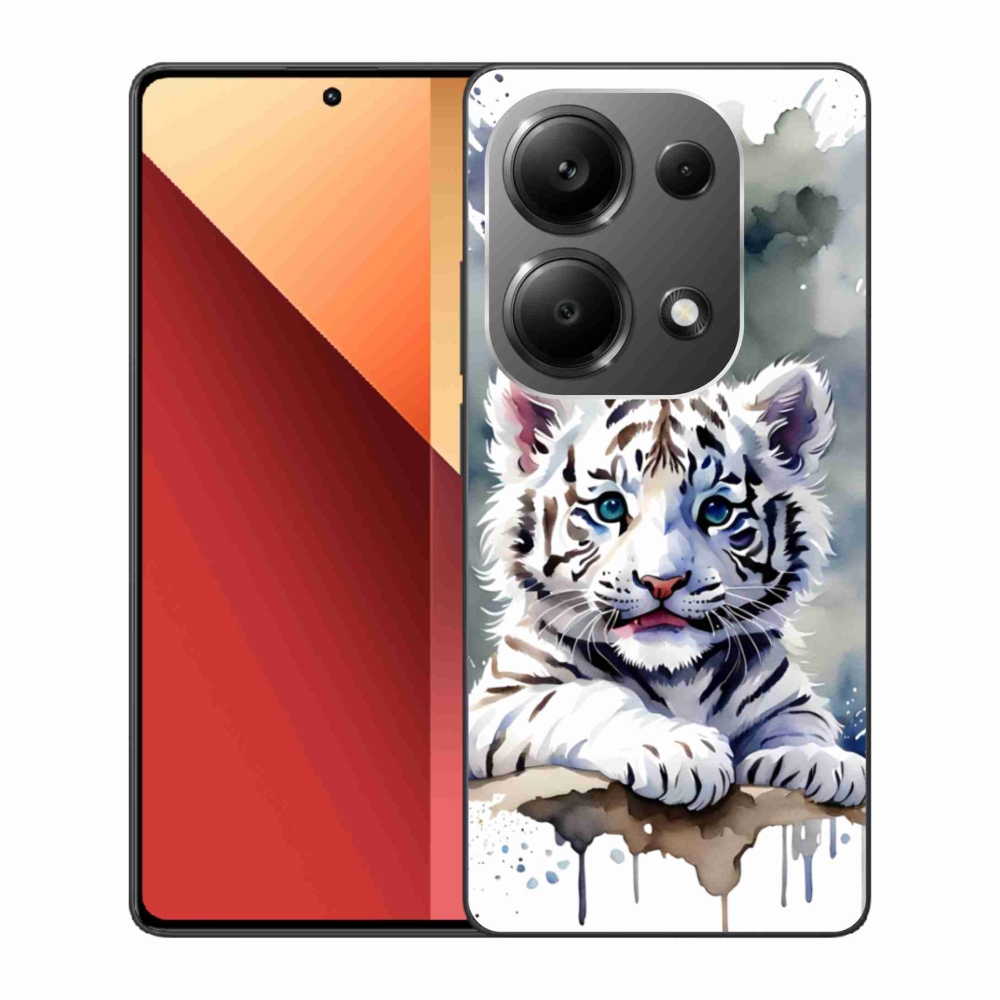 Gelový kryt mmCase na Xiaomi Redmi Note 13 Pro 4G/Poco M6 Pro - mládě bílého tygra