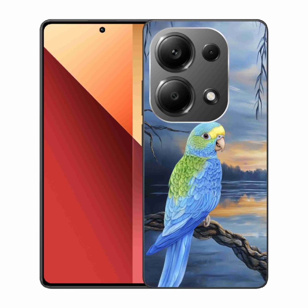Gelový kryt mmCase na Xiaomi Redmi Note 13 Pro 4G/Poco M6 Pro - modrý papoušek