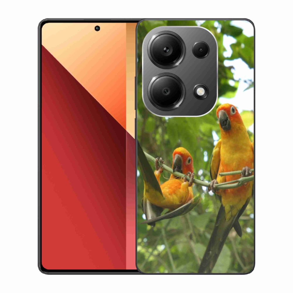 Gelový kryt mmCase na Xiaomi Redmi Note 13 Pro 4G/Poco M6 Pro - papoušci aratingy