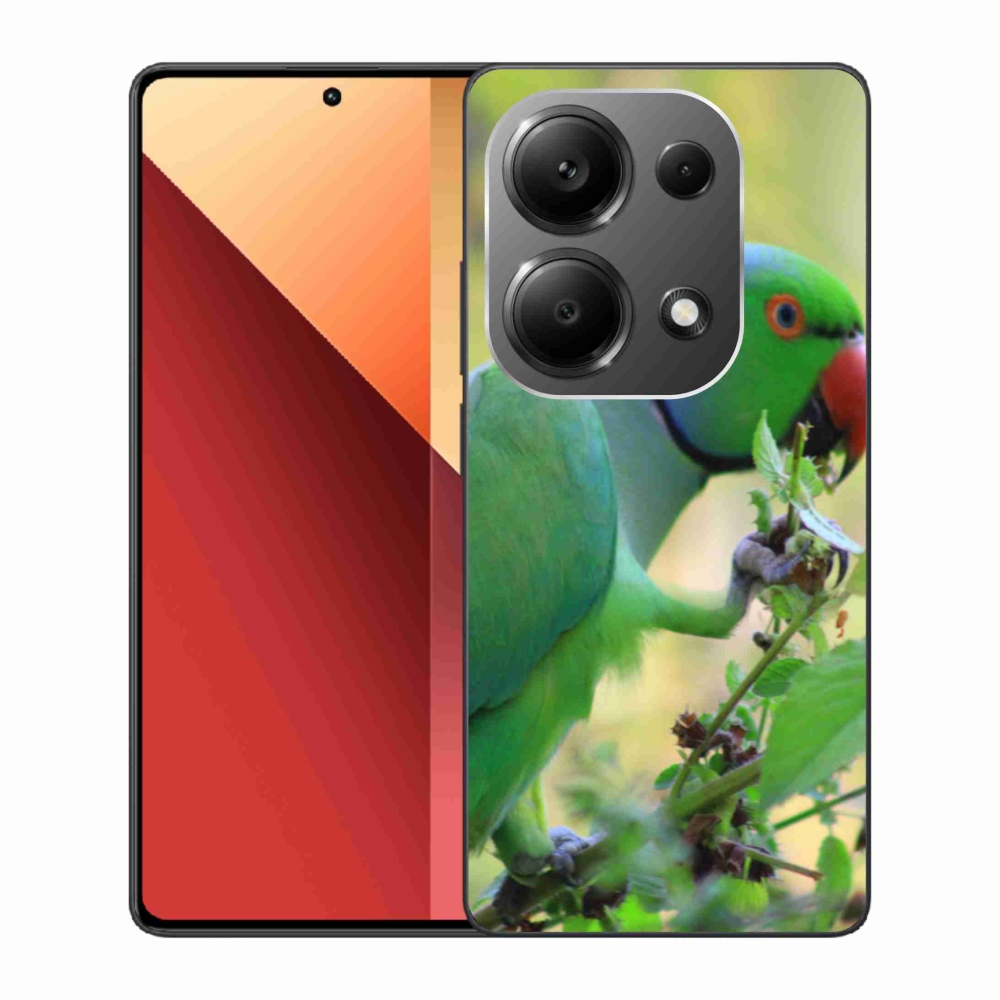 Gelový kryt mmCase na Xiaomi Redmi Note 13 Pro 4G/Poco M6 Pro - papoušek alexandr