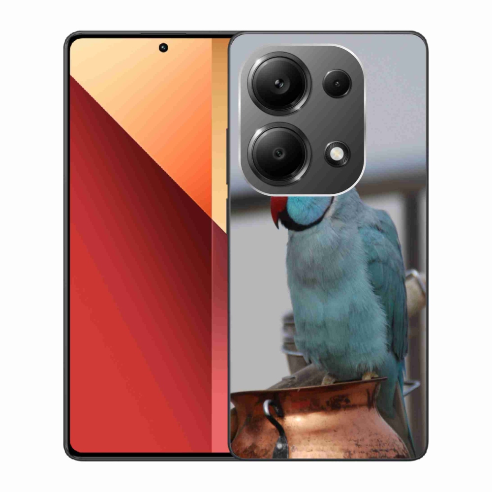 Gelový kryt mmCase na Xiaomi Redmi Note 13 Pro 4G/Poco M6 Pro - papoušek alexandr modrý