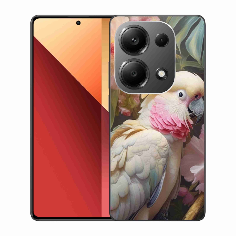 Gelový kryt mmCase na Xiaomi Redmi Note 13 Pro 4G/Poco M6 Pro - papoušek kakadu růžový 2