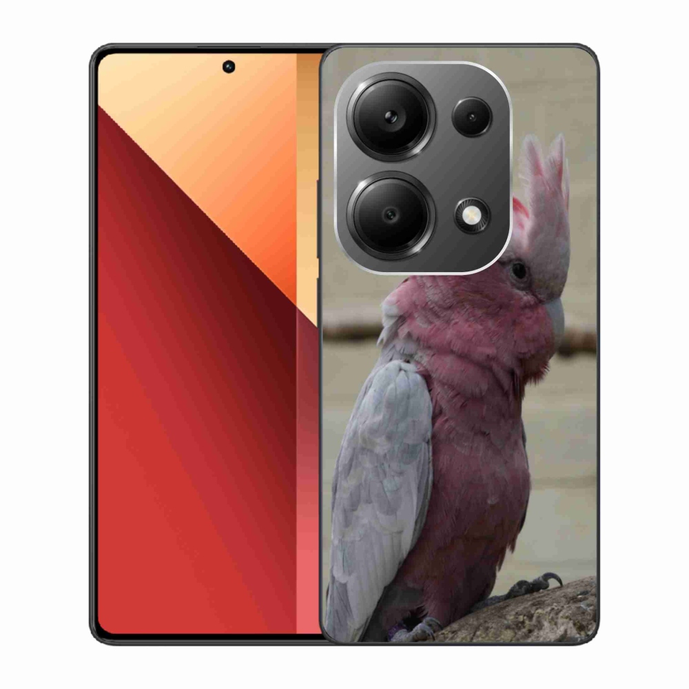 Gelový kryt mmCase na Xiaomi Redmi Note 13 Pro 4G/Poco M6 Pro - papoušek kakadu růžový