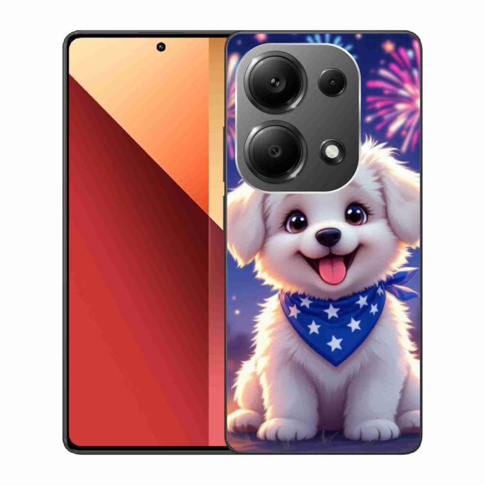Gelový kryt mmCase na Xiaomi Redmi Note 13 Pro 4G/Poco M6 Pro - slavnostní štěně
