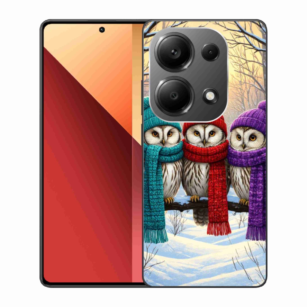 Gelový kryt mmCase na Xiaomi Redmi Note 13 Pro 4G/Poco M6 Pro - soví přátelé