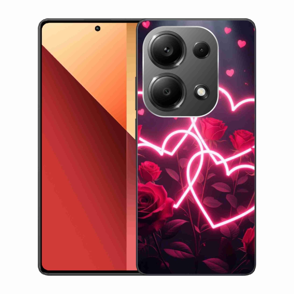 Gelový kryt mmCase na Xiaomi Redmi Note 13 Pro 4G/Poco M6 Pro - srdce lásky