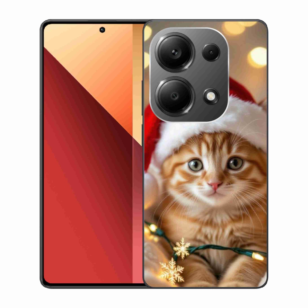 Gelový kryt mmCase na Xiaomi Redmi Note 13 Pro 4G/Poco M6 Pro - vánoční kotě