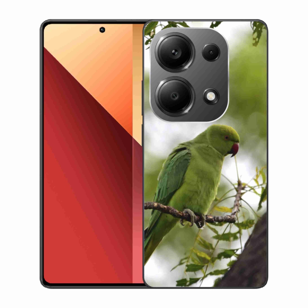 Gelový kryt mmCase na Xiaomi Redmi Note 13 Pro 4G/Poco M6 Pro - zelený papoušek
