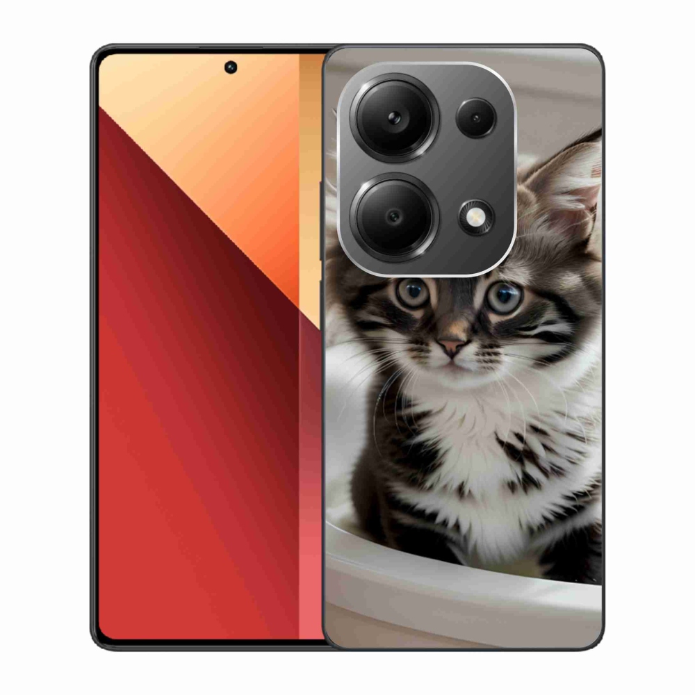 Gelový kryt mmCase na Xiaomi Redmi Note 13 Pro 4G/Poco M6 Pro - zvědavé kotě