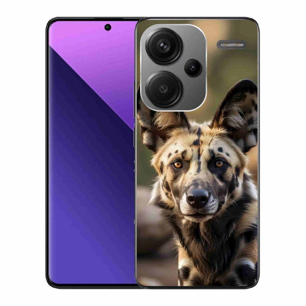 Gelový kryt mmCase na Xiaomi Redmi Note 13 Pro+ 5G - africký divoký pes