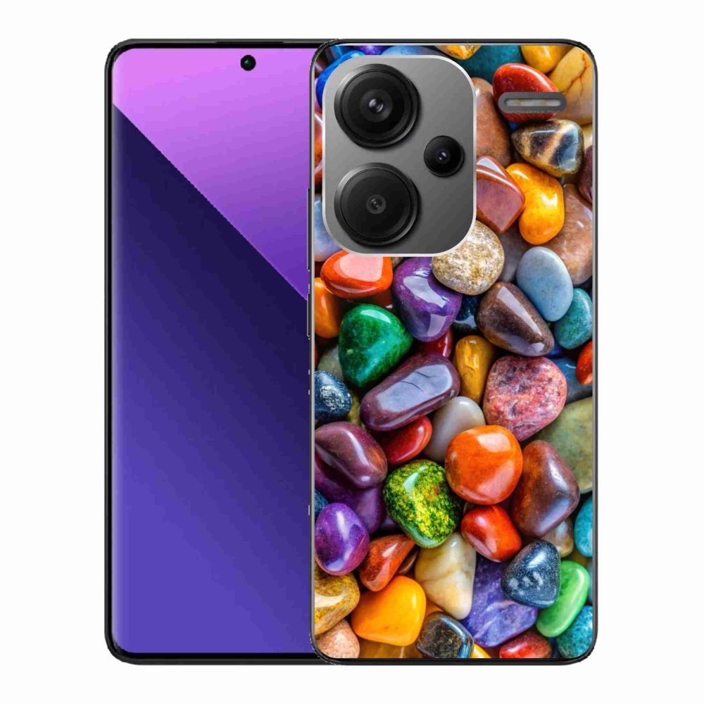 Gelový kryt mmCase na Xiaomi Redmi Note 13 Pro+ 5G - barevné kamínky