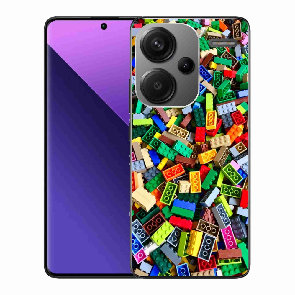 Gelový kryt mmCase na Xiaomi Redmi Note 13 Pro+ 5G - barevné stavební kostky
