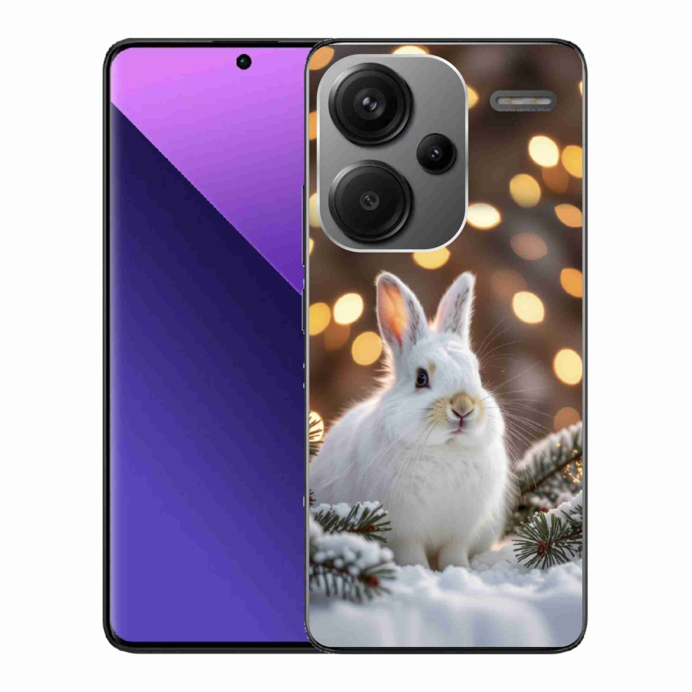Gelový kryt mmCase na Xiaomi Redmi Note 13 Pro+ 5G - bílý zajíc