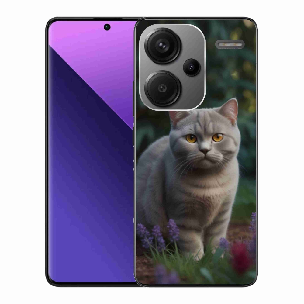 Gelový kryt mmCase na Xiaomi Redmi Note 13 Pro+ 5G - britská kočka