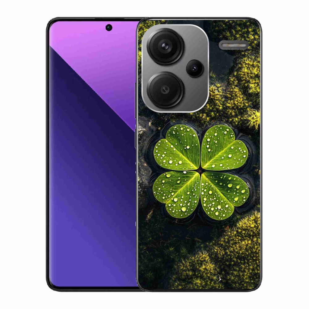 Gelový kryt mmCase na Xiaomi Redmi Note 13 Pro+ 5G - čtyřlístek