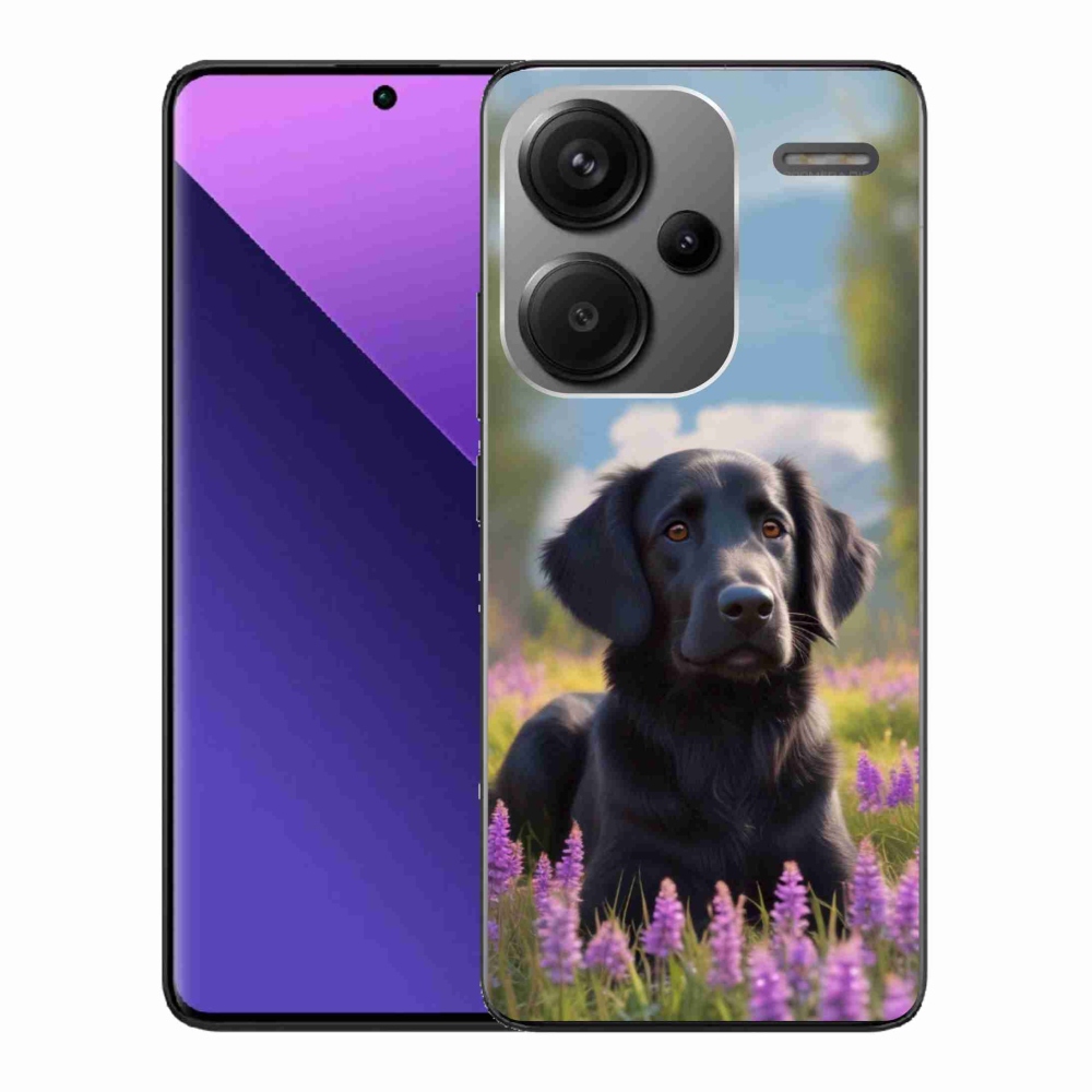 Gelový kryt mmCase na Xiaomi Redmi Note 13 Pro+ 5G - elegantní černý retrívr