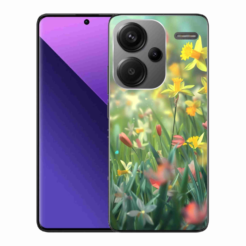 Gelový kryt mmCase na Xiaomi Redmi Note 13 Pro+ 5G - jarní květy