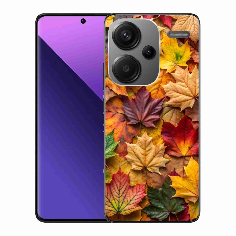 Gelový kryt mmCase na Xiaomi Redmi Note 13 Pro+ 5G - javorové listy 2