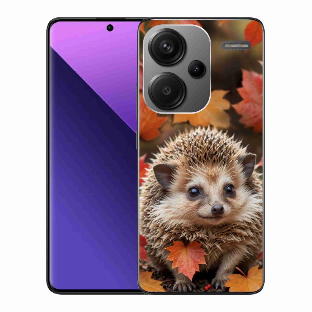 Gelový kryt mmCase na Xiaomi Redmi Note 13 Pro+ 5G - ježek v listí