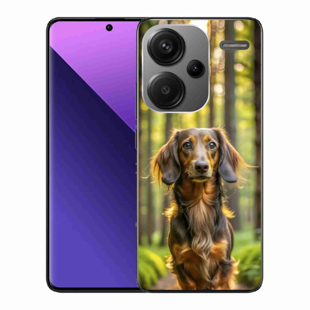 Gelový kryt mmCase na Xiaomi Redmi Note 13 Pro+ 5G - jezevčík 4