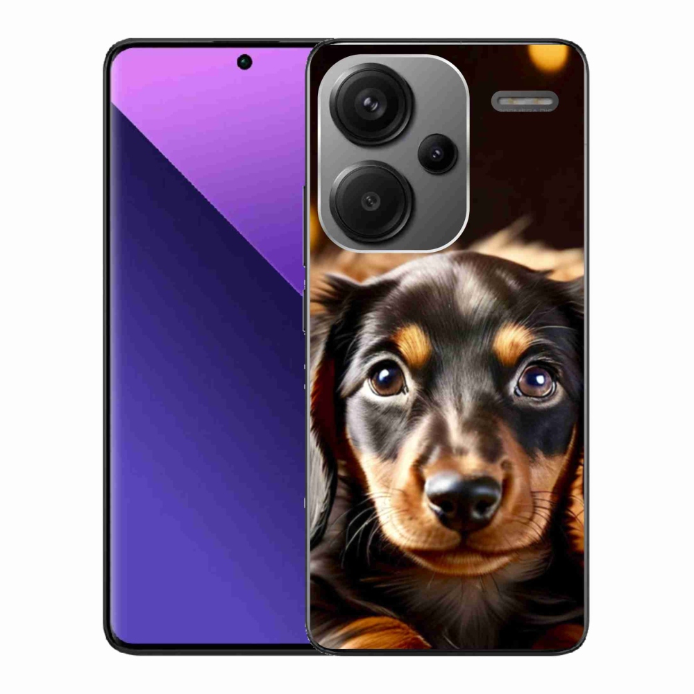 Gelový kryt mmCase na Xiaomi Redmi Note 13 Pro+ 5G - jezevčík