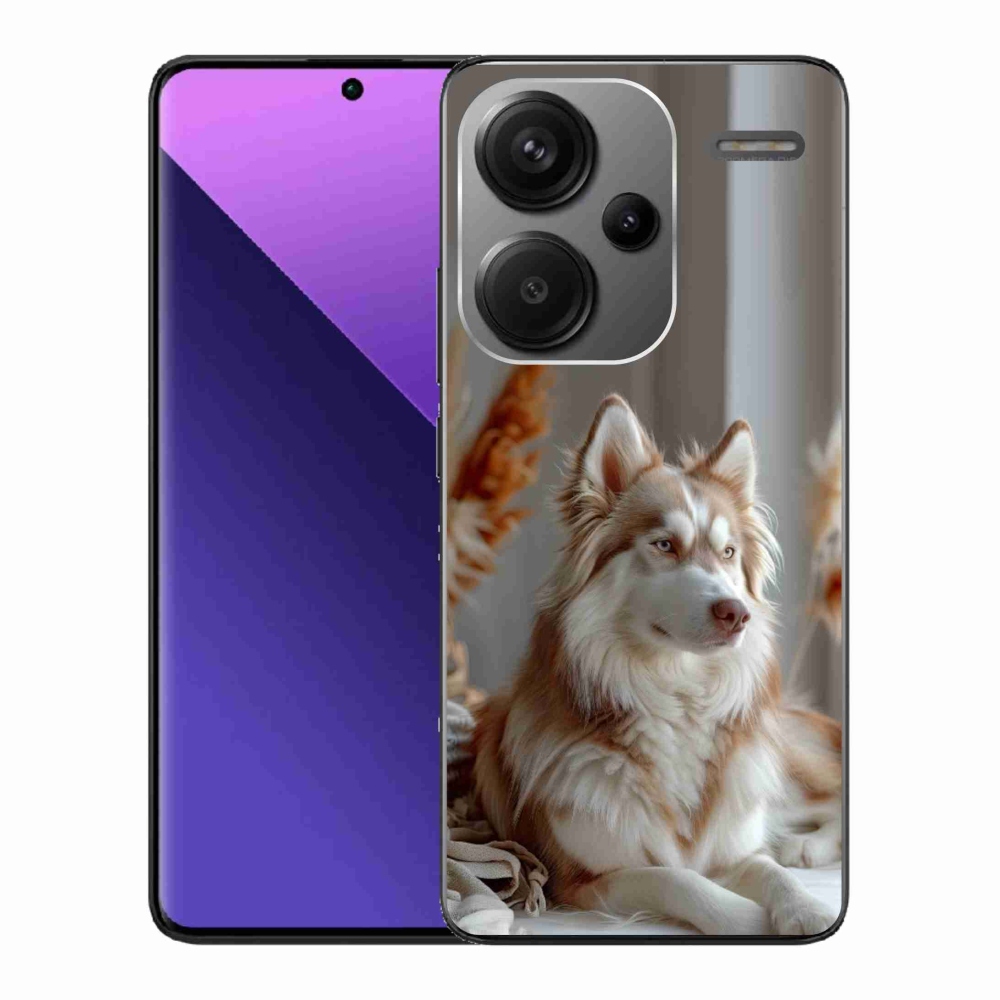 Gelový kryt mmCase na Xiaomi Redmi Note 13 Pro+ 5G - klidný sibiřský husky