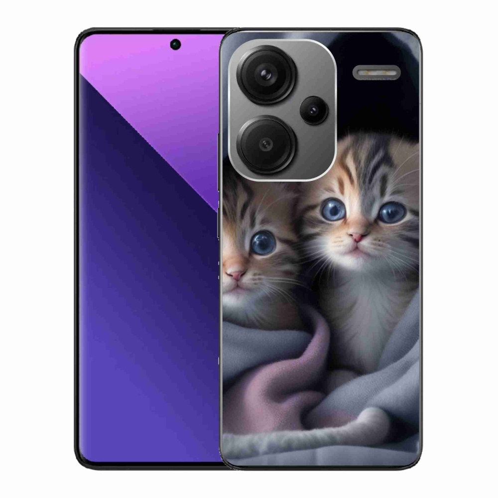 Gelový kryt mmCase na Xiaomi Redmi Note 13 Pro+ 5G - kočičí duo 2