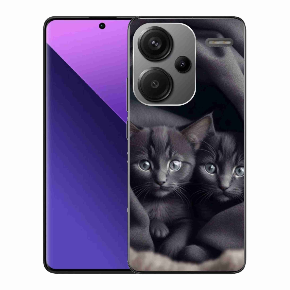 Gelový kryt mmCase na Xiaomi Redmi Note 13 Pro+ 5G - kočičí duo