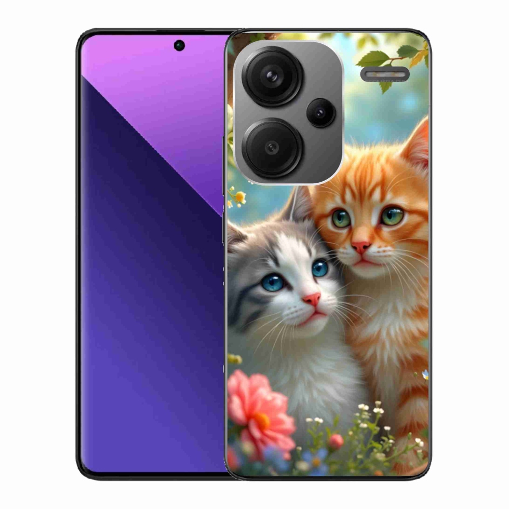 Gelový kryt mmCase na Xiaomi Redmi Note 13 Pro+ 5G - kočičí láska 2