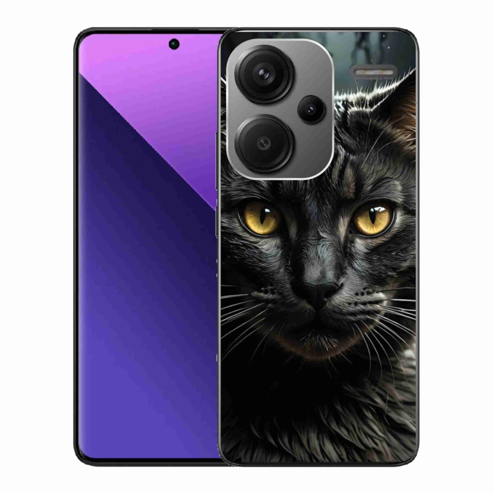 Gelový kryt mmCase na Xiaomi Redmi Note 13 Pro+ 5G - kočičí pohled 3