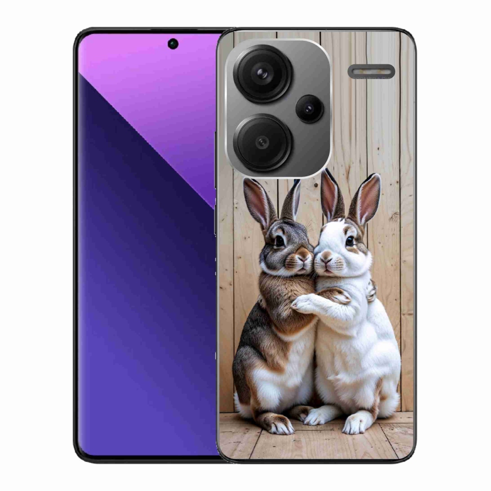 Gelový kryt mmCase na Xiaomi Redmi Note 13 Pro+ 5G - králičí pár