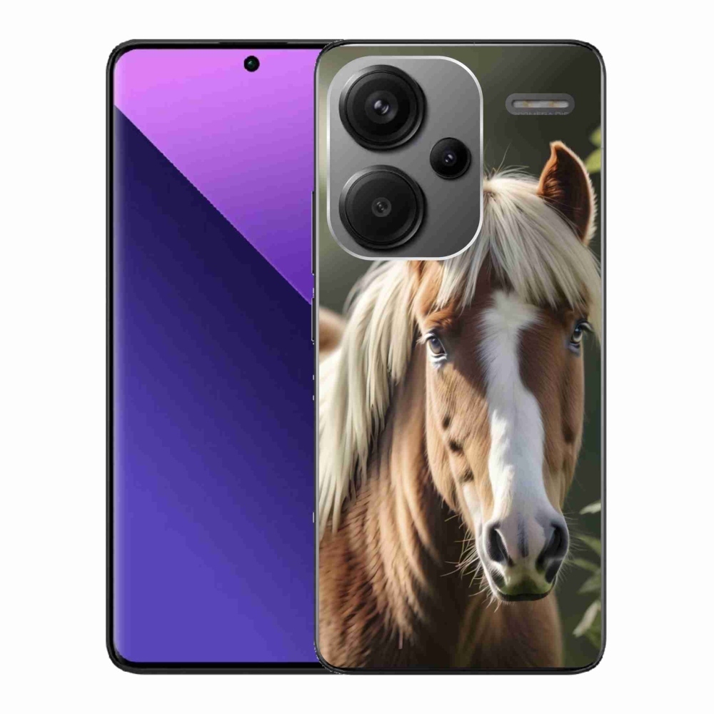 Gelový kryt mmCase na Xiaomi Redmi Note 13 Pro+ 5G - kůň se světlou hřívou