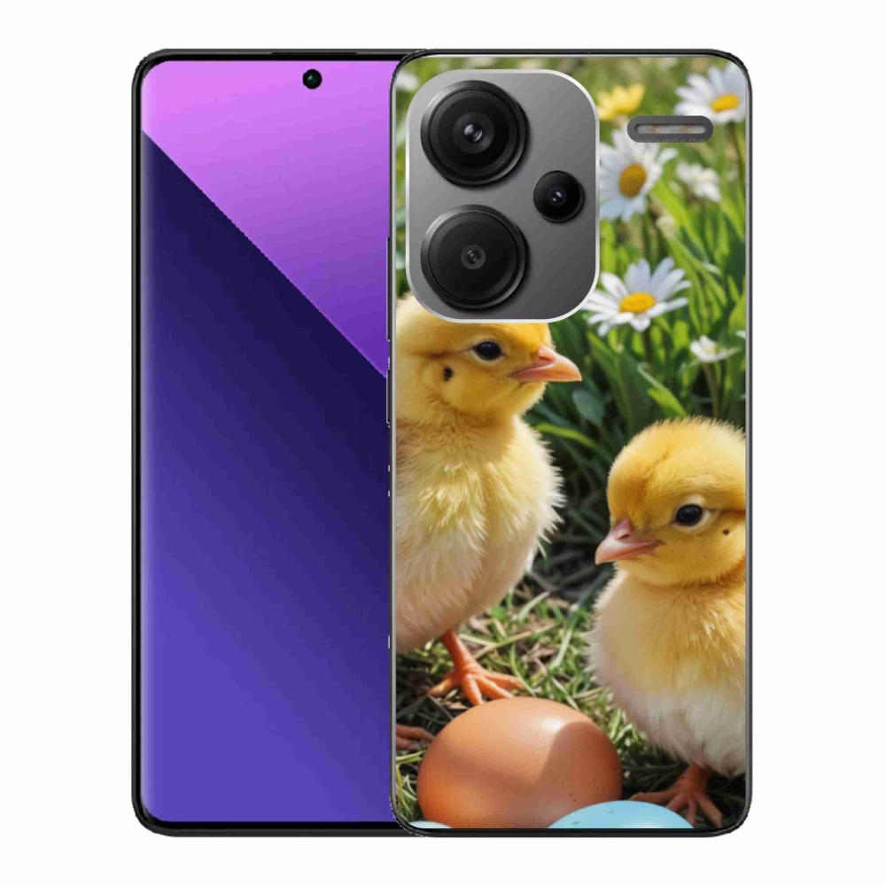 Gelový kryt mmCase na Xiaomi Redmi Note 13 Pro+ 5G - kuřátka