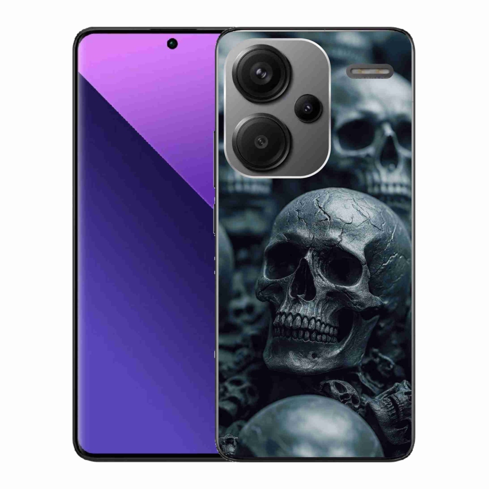 Gelový kryt mmCase na Xiaomi Redmi Note 13 Pro+ 5G - lebka 2