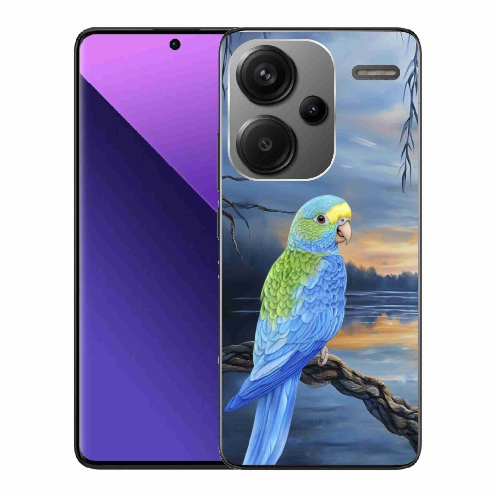 Gelový kryt mmCase na Xiaomi Redmi Note 13 Pro+ 5G - modrý papoušek