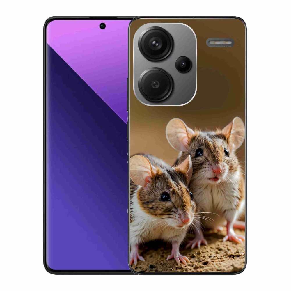 Gelový kryt mmCase na Xiaomi Redmi Note 13 Pro+ 5G - myší duo