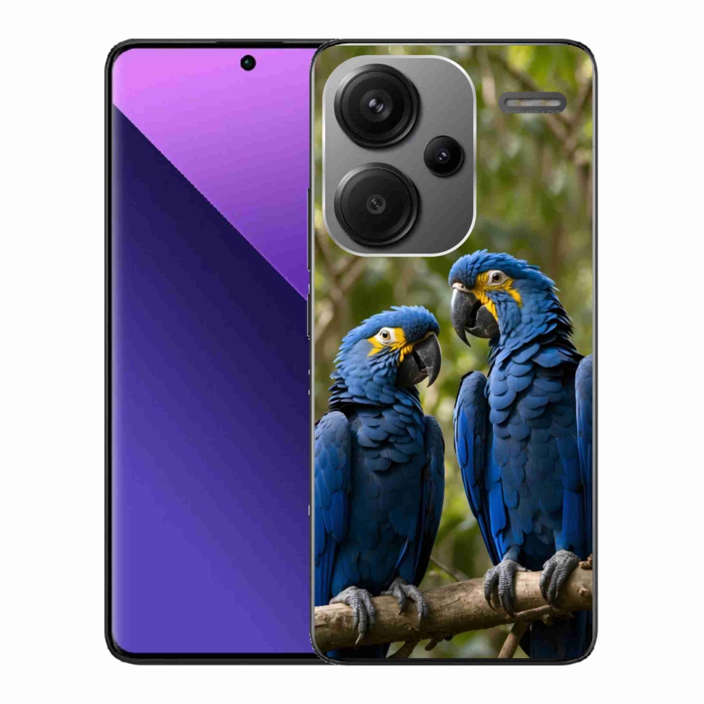 Gelový kryt mmCase na Xiaomi Redmi Note 13 Pro+ 5G - papouščí duo